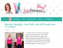 Tablet Screenshot of foxfitness.com